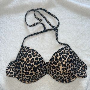 Leopard print bikini top